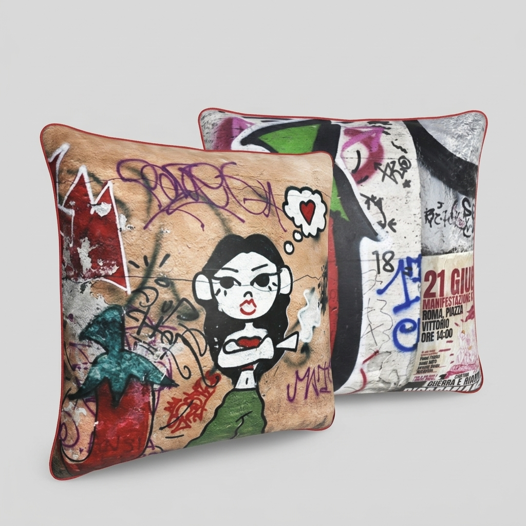 ROME N°0001 SURFACE/Printed cushion