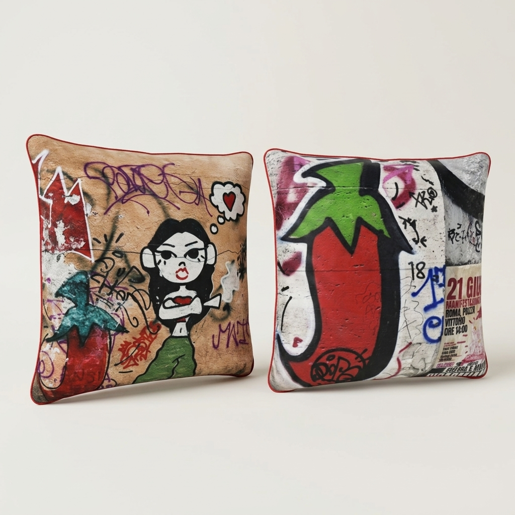 ROME N°0001 SURFACE/Printed cushion